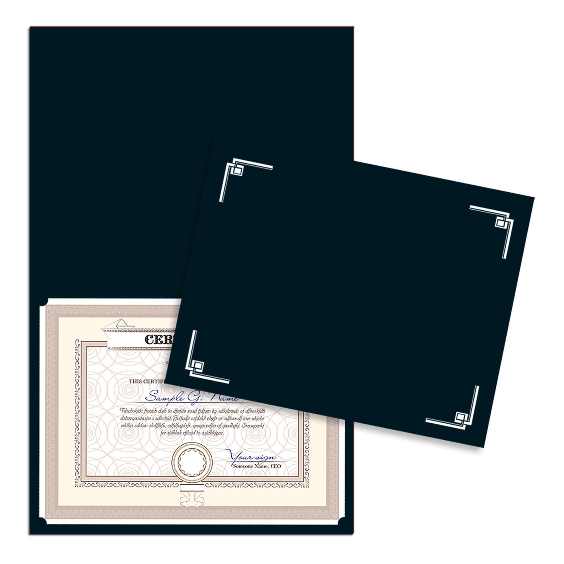 Linen Certificate Holder 13