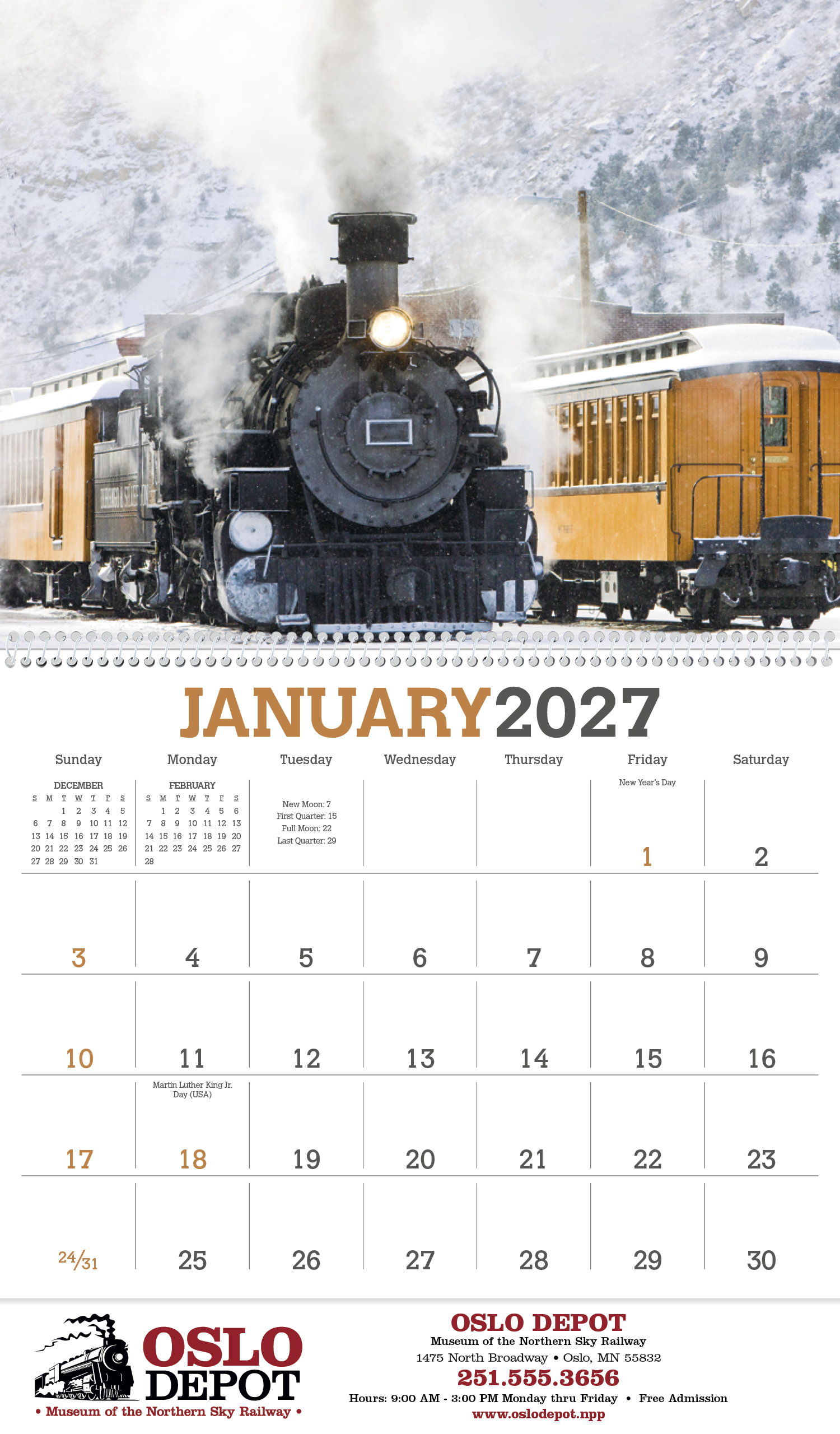 Triumph® Calendars Trains Calendar 87