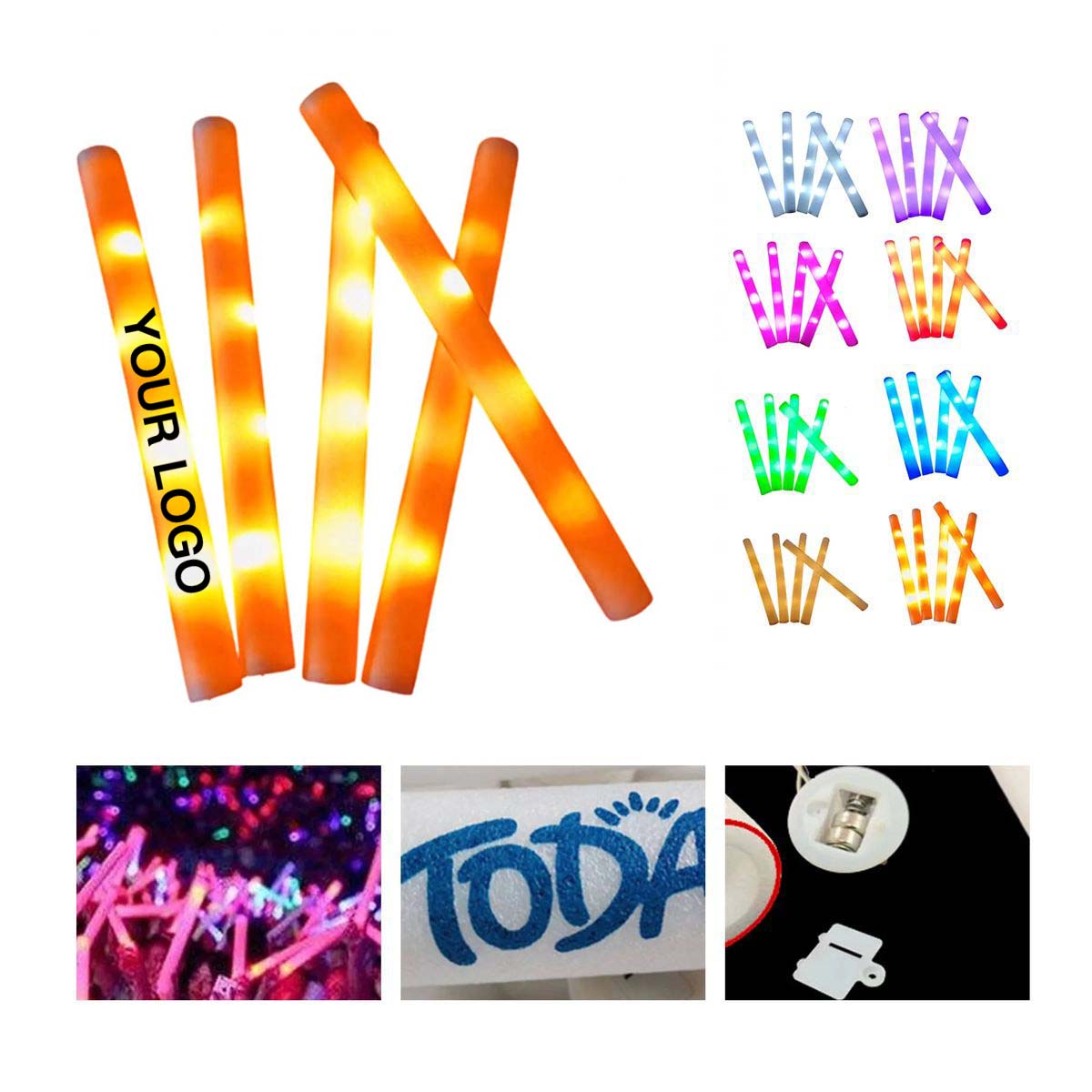 Concert Glow Stick with Foam Body and LED Lights 2
