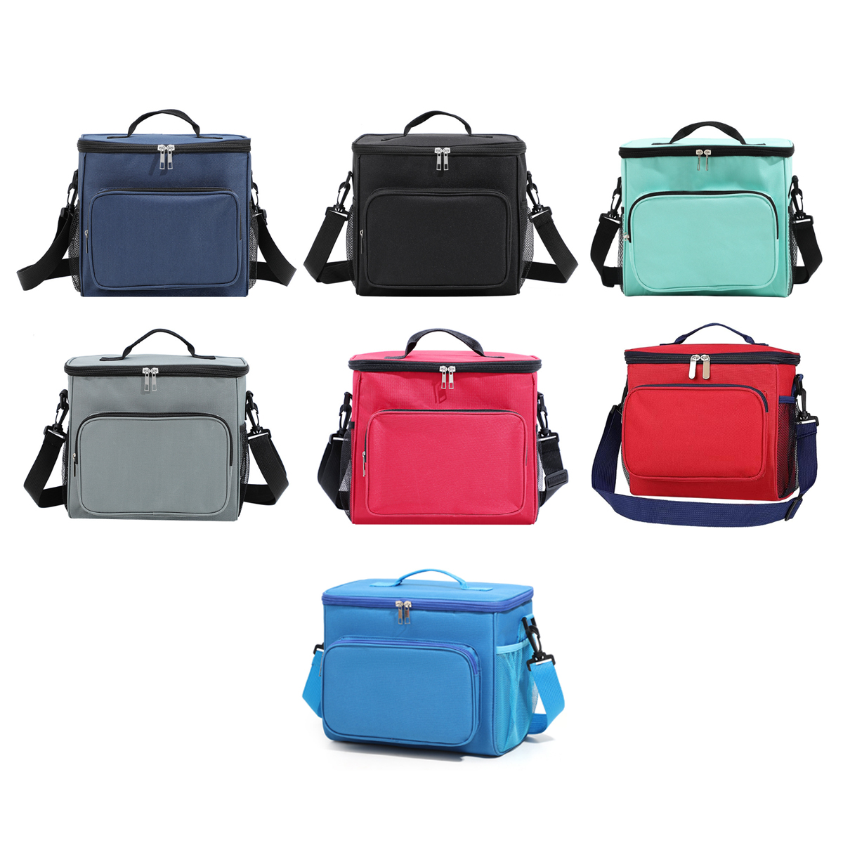 10L Insulated Thermal Lunch Bag with Shoulder Strap 2