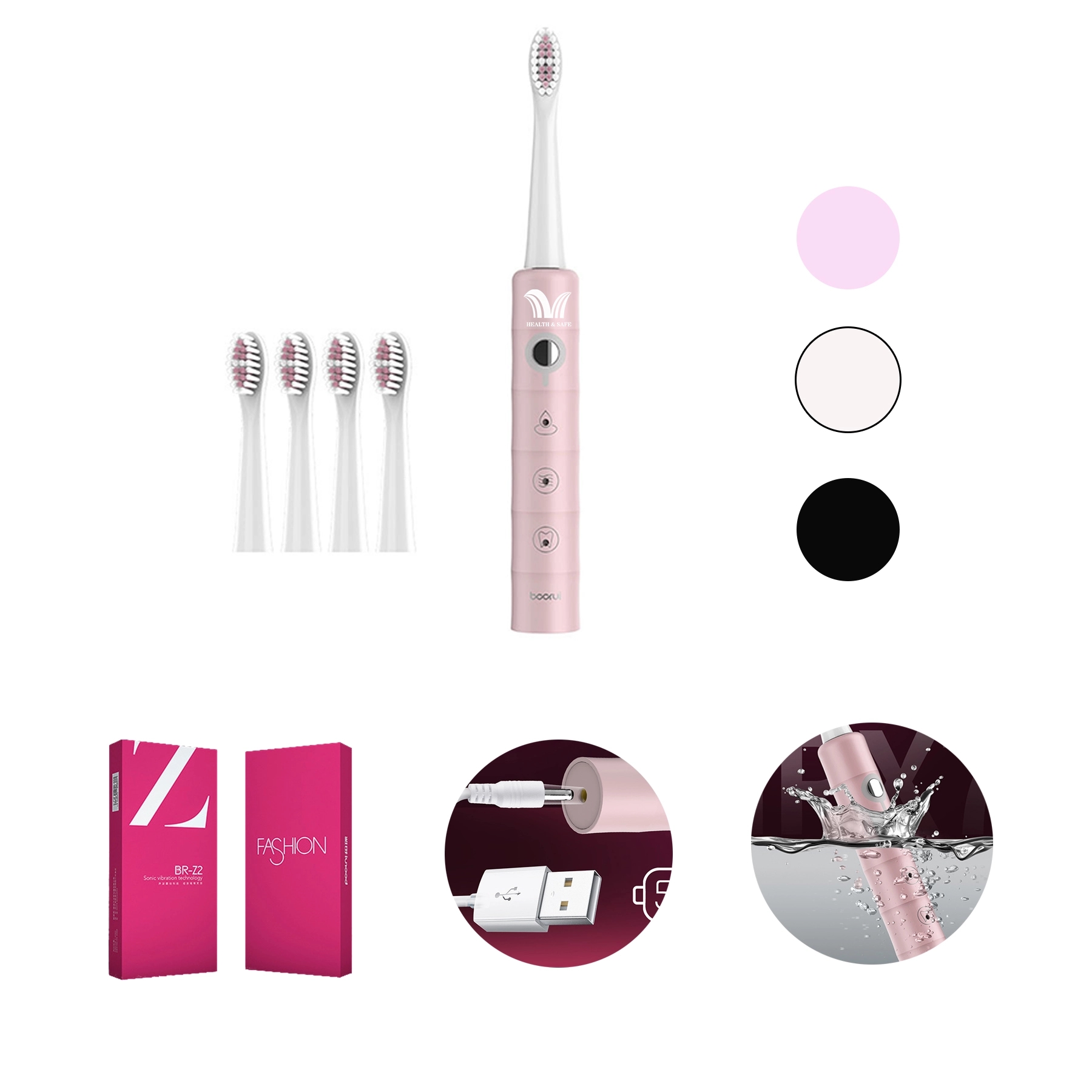 Electric Toothbrush with Sonic Tooth brush Head, Deep Clean 1