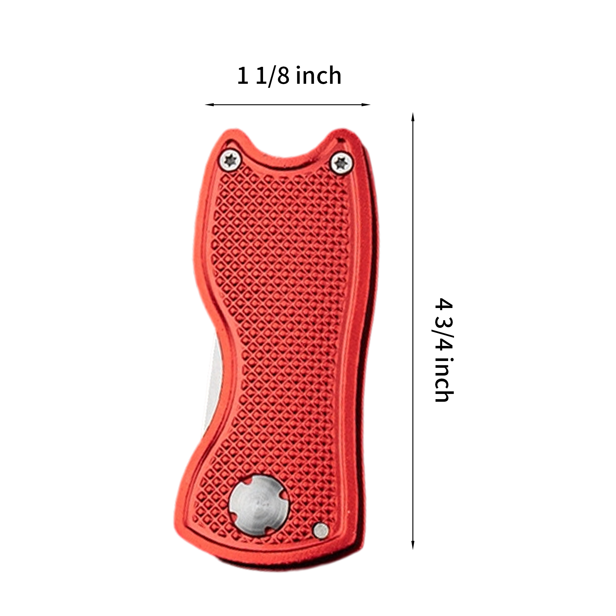Alloy Foldable Golf Divot Repair Tool With Magnetic Ball Marker 2