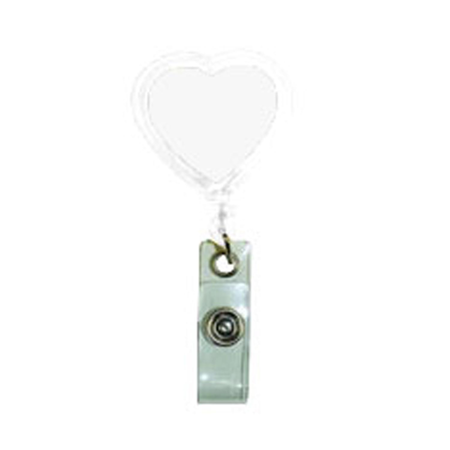 Heart Badge Reel w/ Belt Clip 4
