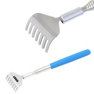 Extendable 6 Teeth Silver Telescope Back Scratcher 7