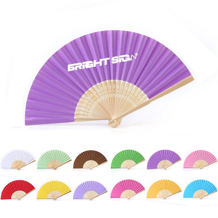 Traditional Bamboo Paper Folding Fan 1
