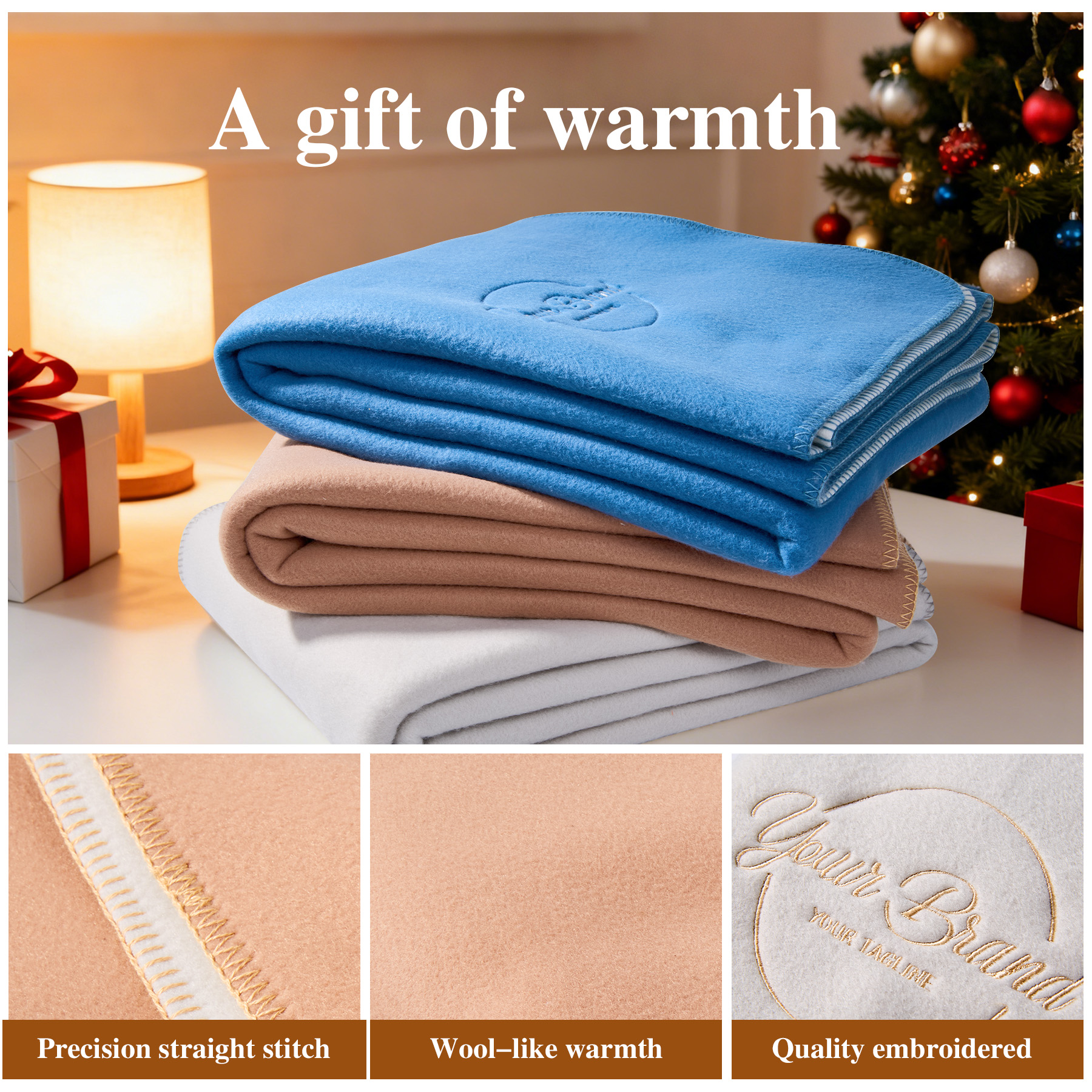 400GSM Cozy Fleece Blanket - 50'' X 60'' Unfolded 4