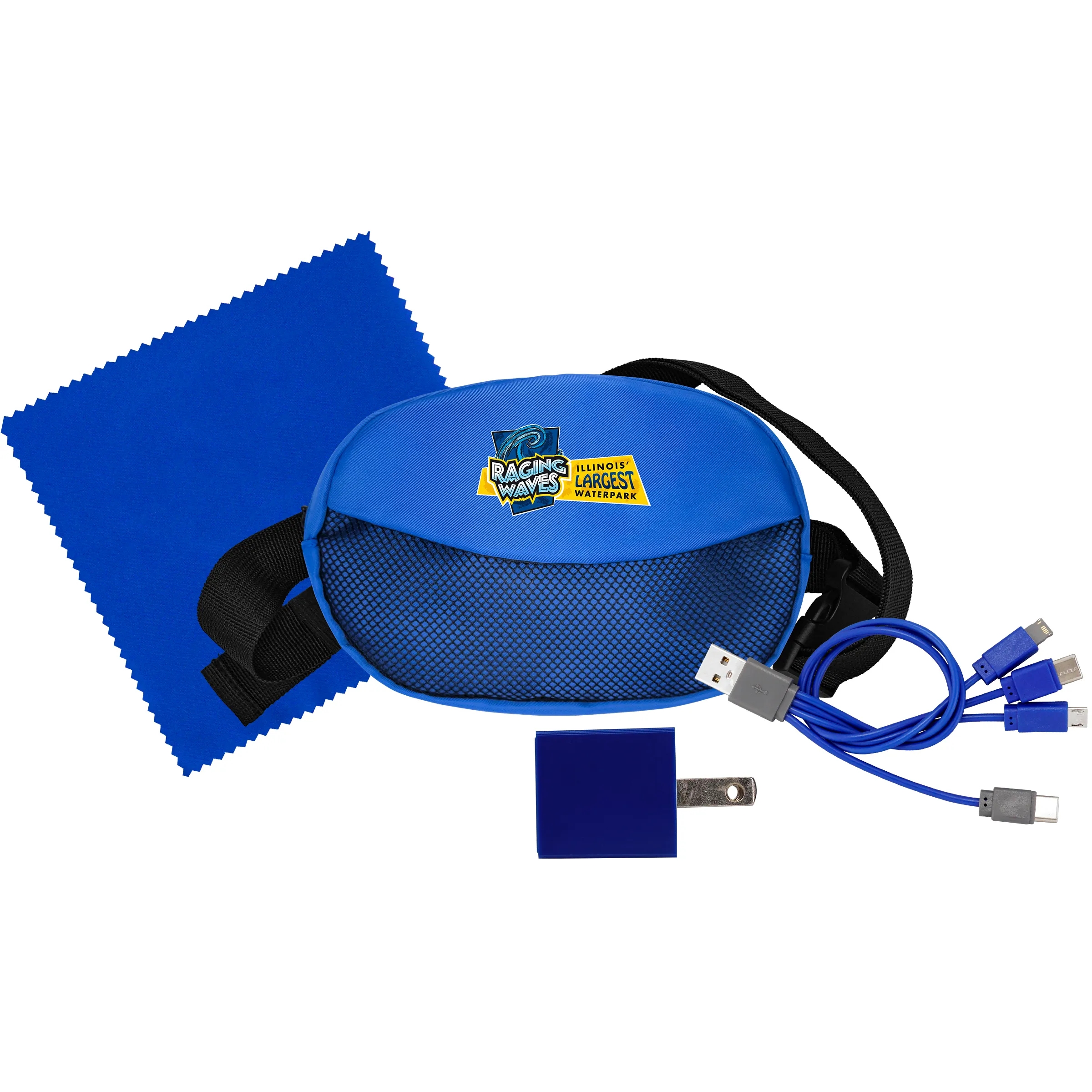 Sporty Charger, Cable and Cloth Travel Set 6