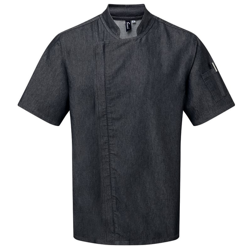 Artisan Collection By Reprime Unisex Zip-Close Short Sleeve Chef's Coat 1