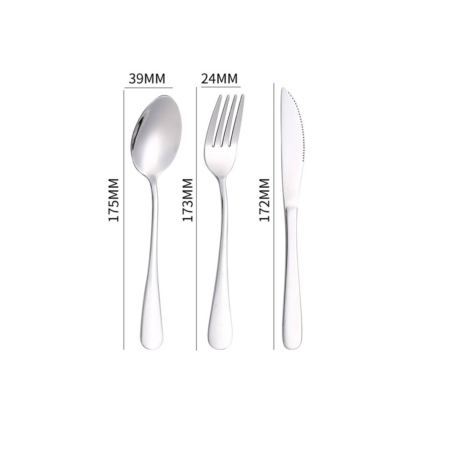 8-pack Travel Stainless Steel Cutlery Set 9