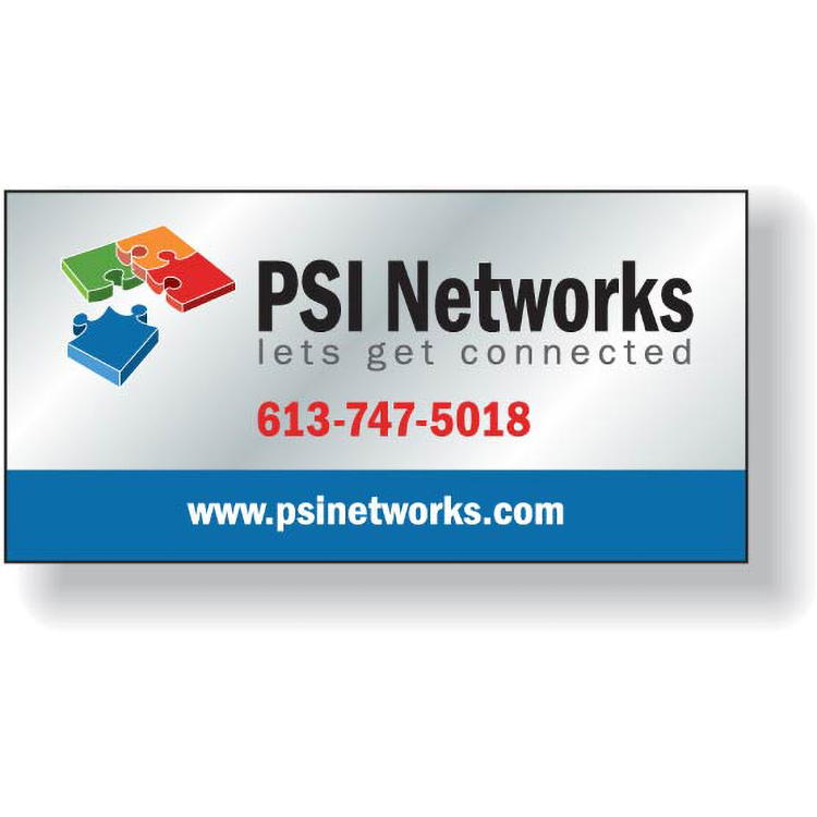 1 to 4 Sq. Inch Custom Indoor Chrome Polyester Decal