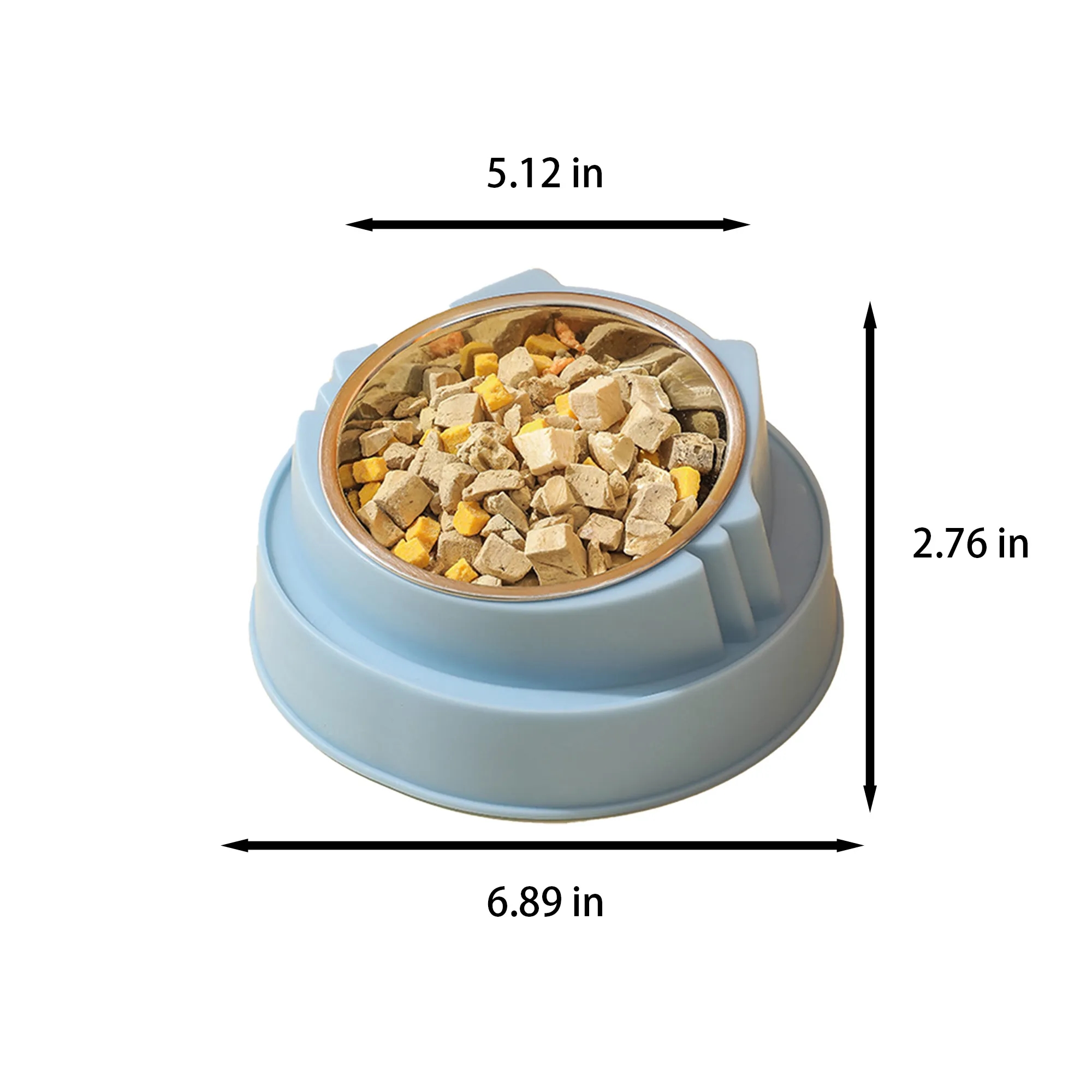 Stainless Steel Pet Neck Protection Bowl 5