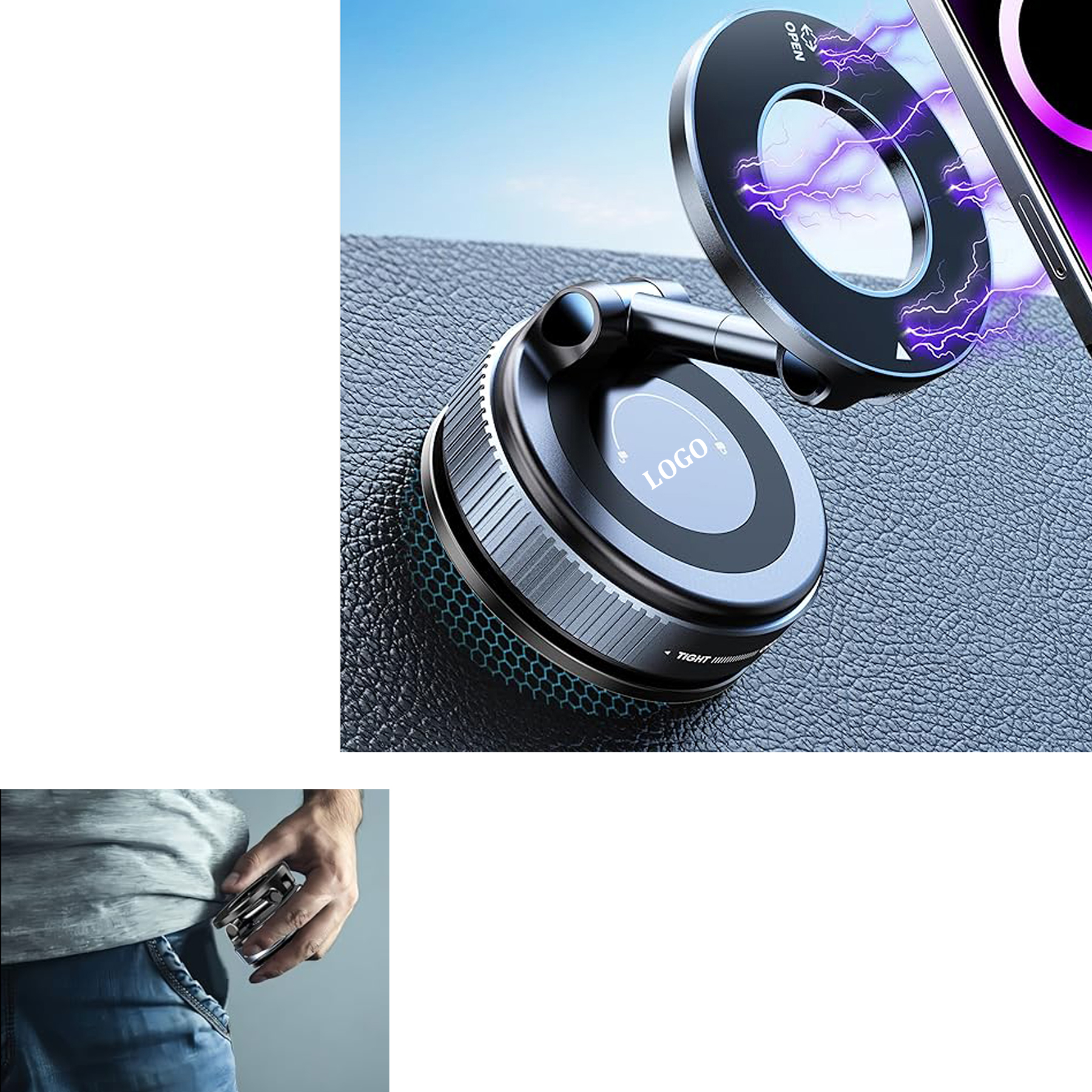 Vacuum Magnetic Phone Holder 2