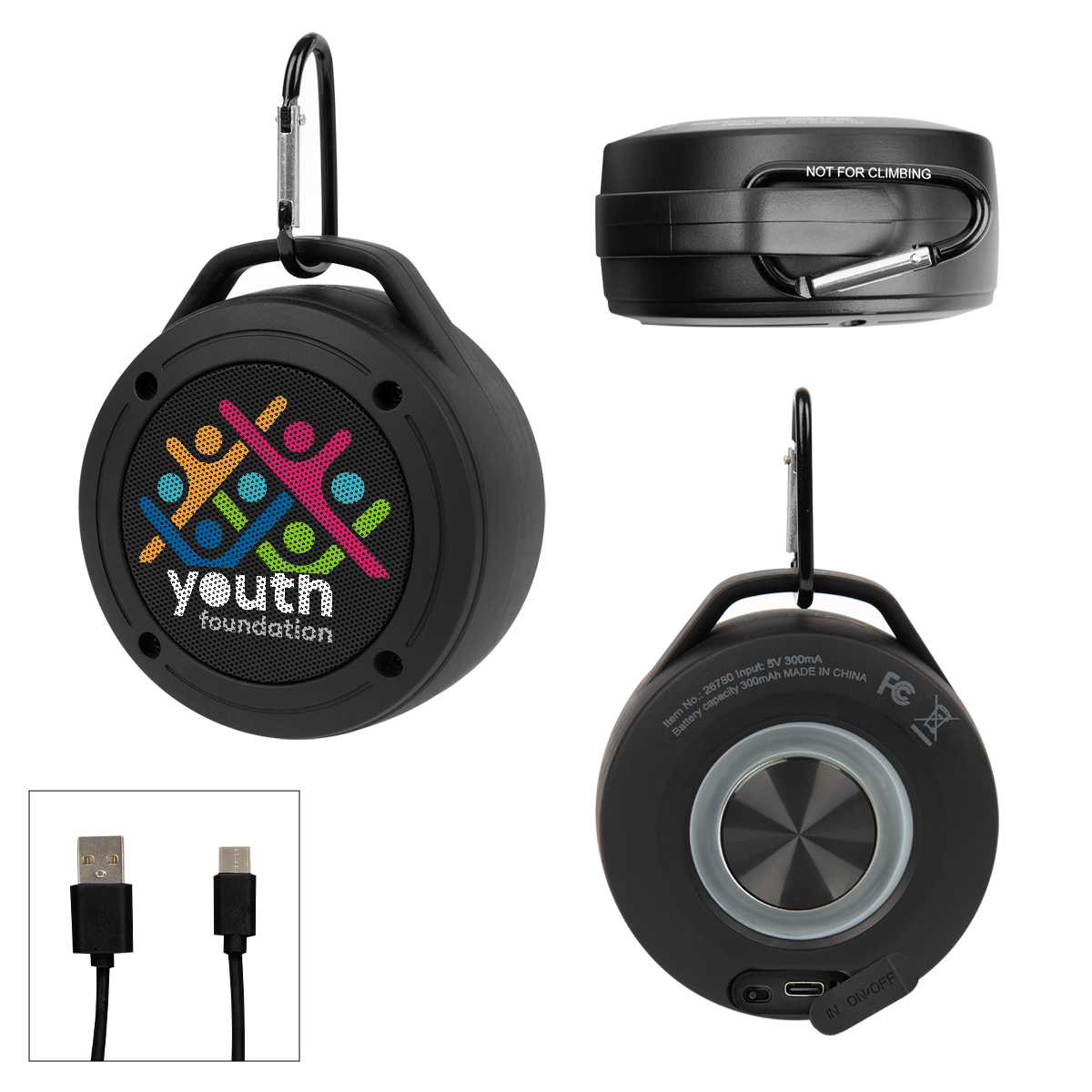 Water Resistant Speaker Carabiner 2.0 1