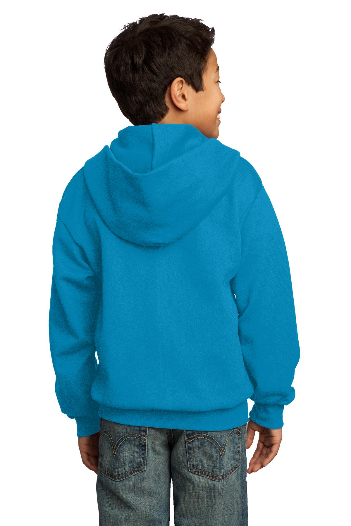 Port & Company® Youth Core Fleece Full-Zip Hooded Sweatshirt 26