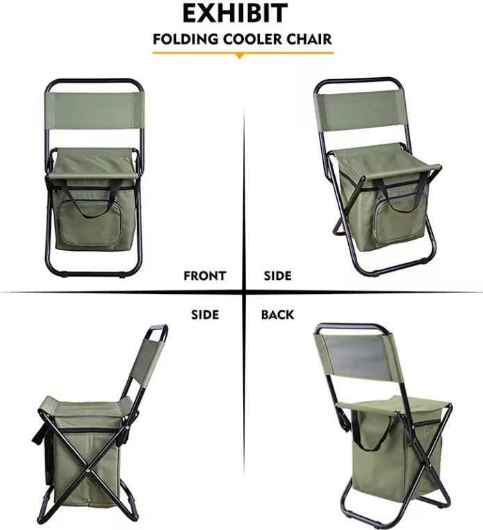 Fishing Cooler Chairs with Backrest 5