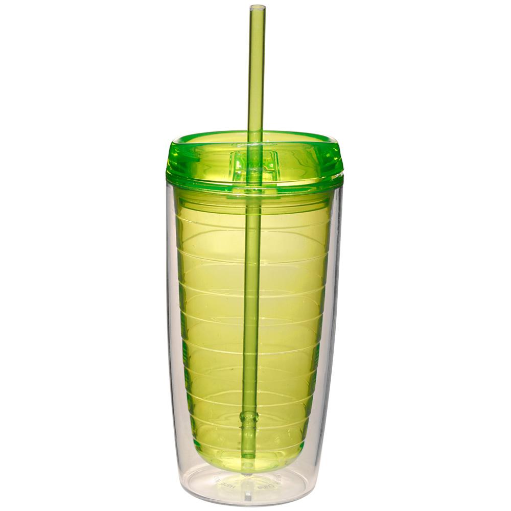 Econo 16 oz Double Wall Tumbler With Lid And Straw 11