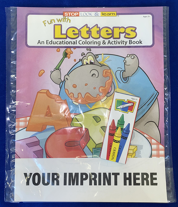 COLORING SET - Fun With Letters Coloring Book Fun Pack 5