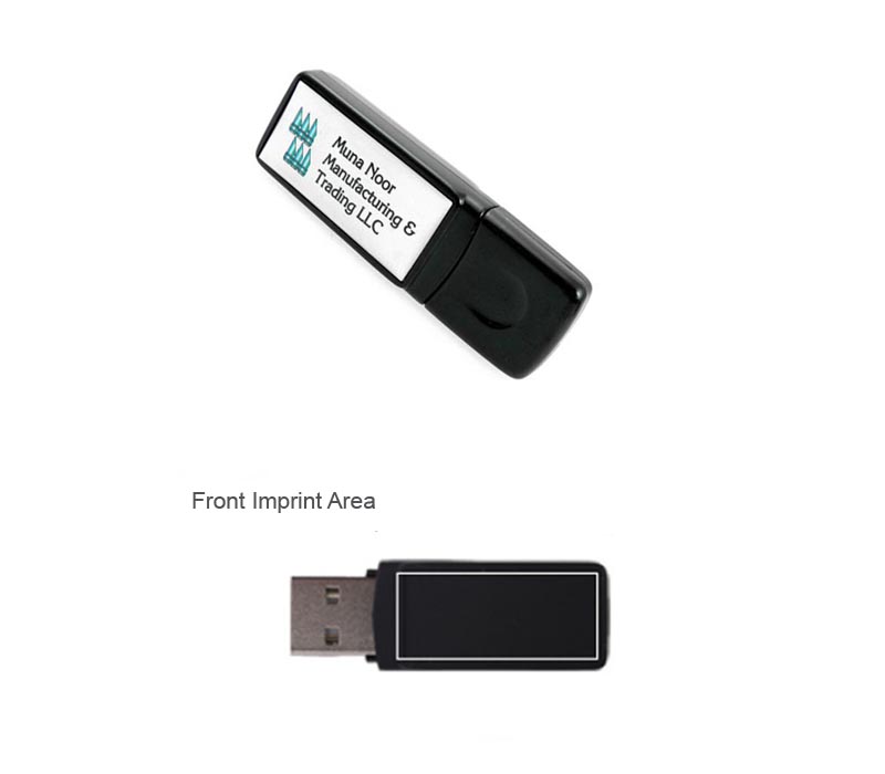 Rectangular Epoxy Dome USB Flash Drive 10