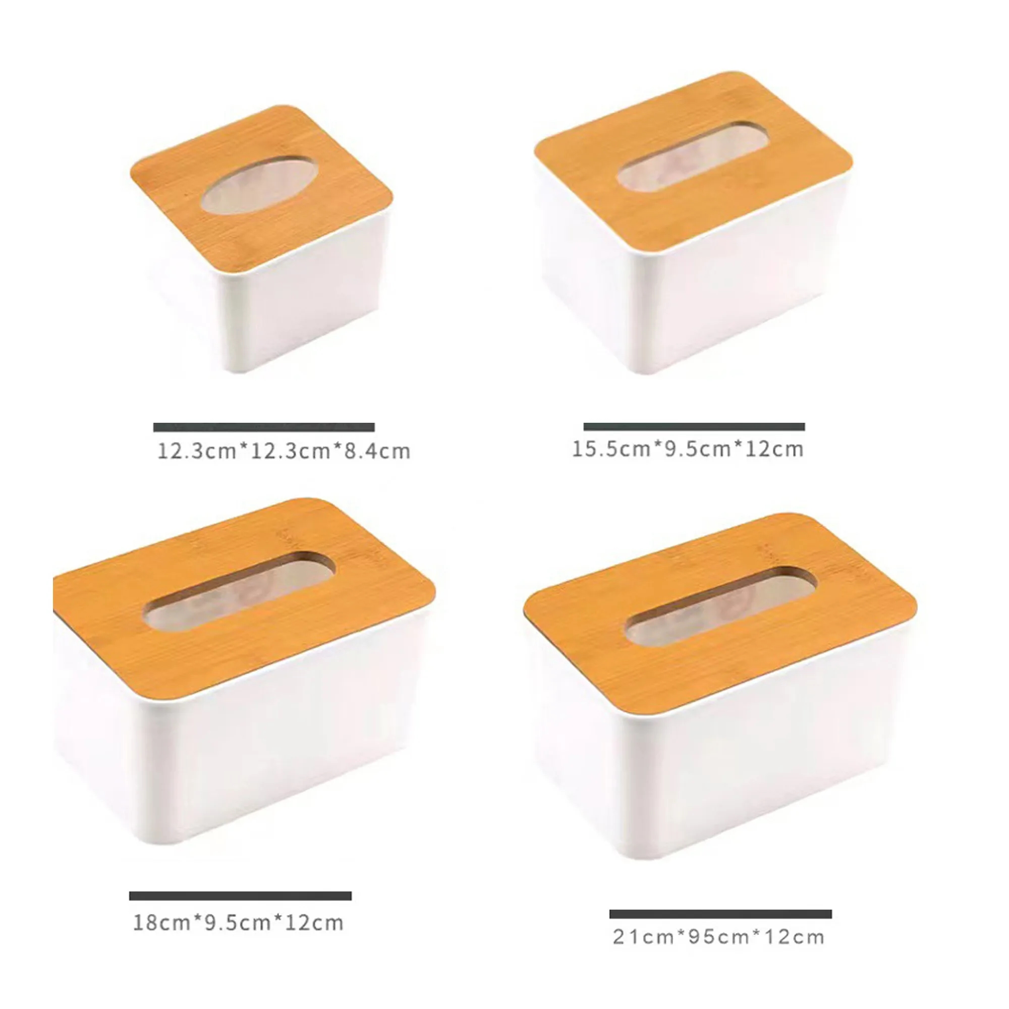 Wood Tissue Box Cover for Disposable Paper 4