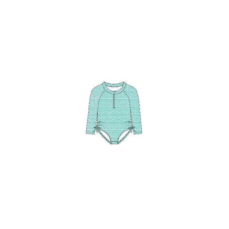 Girls Rashguard Swimsuits Size 4-6X 2