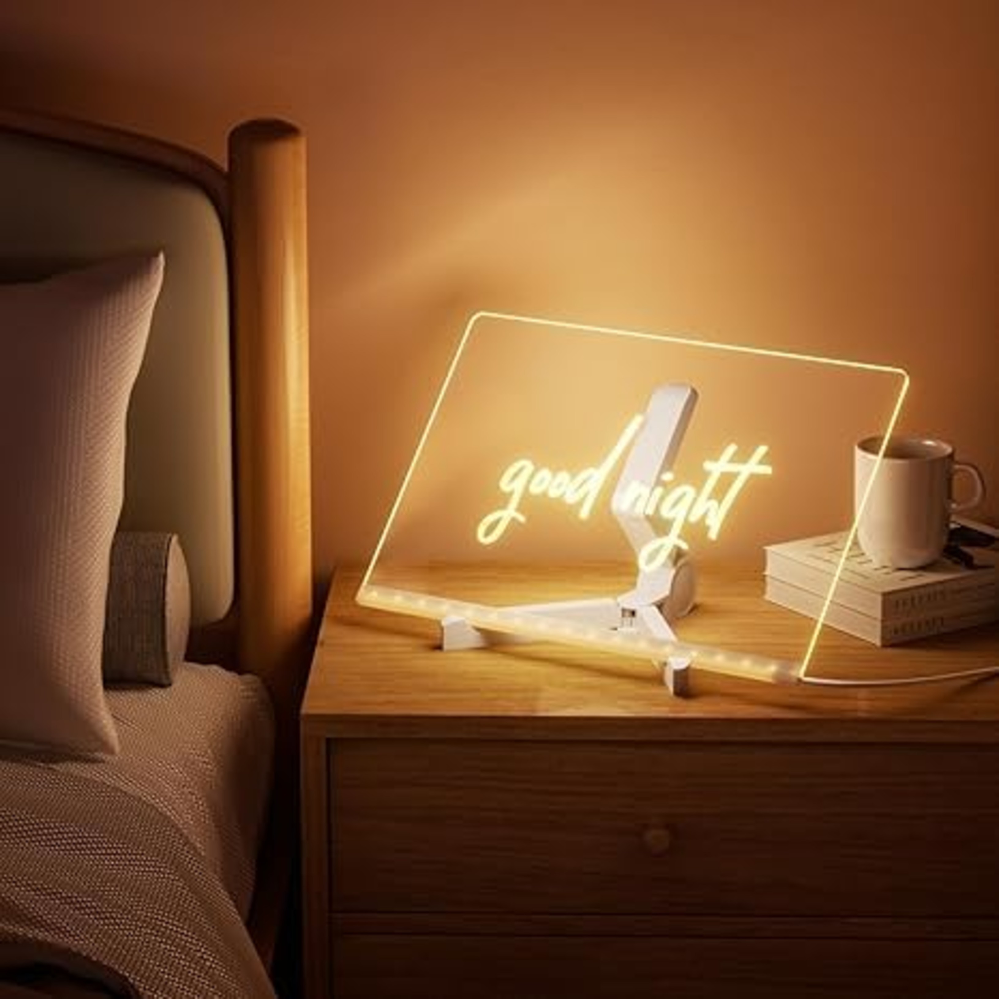 Led Illuminated Message Board With Stand 3