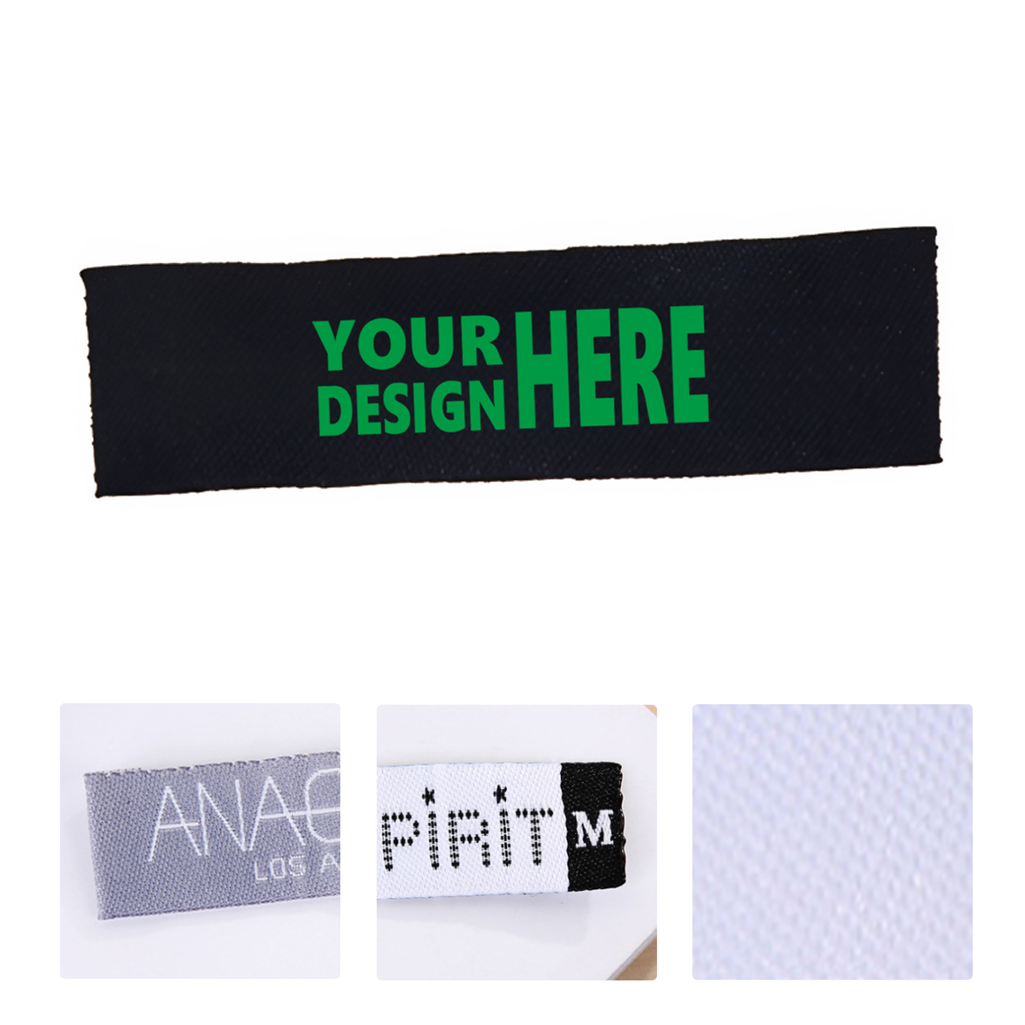 MOQ50 Custom High-Density Woven Clothing Labels and Tags 2