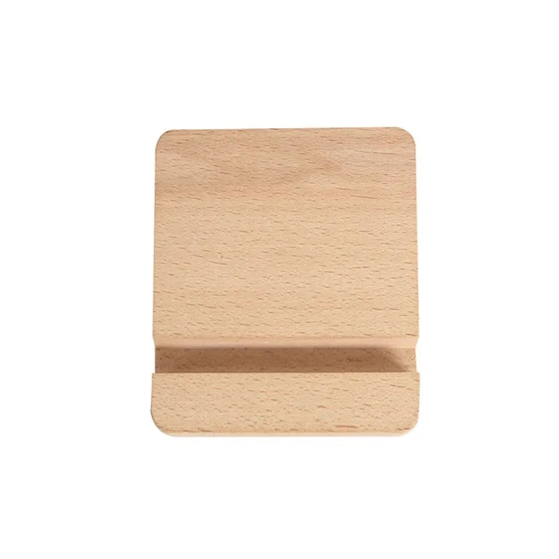 Bamboo Block Phone Stand 7