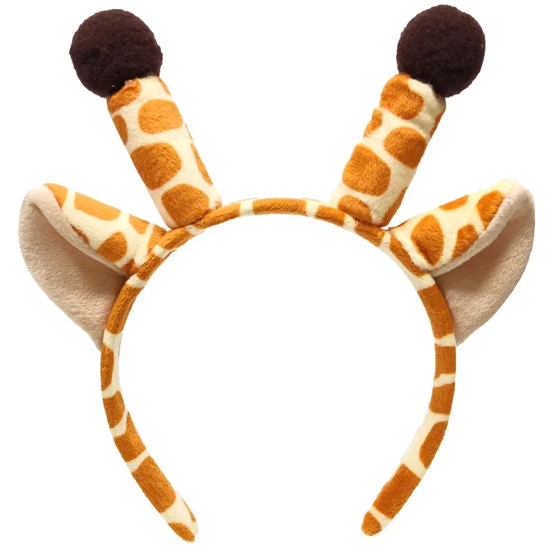 Cute Giraffe Costume Headband Funny Animal Headwear 2