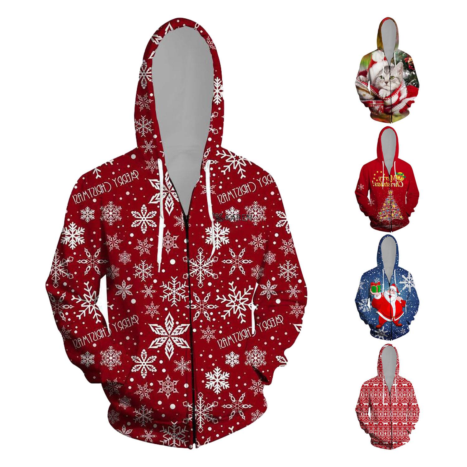 Unisex 3D Printed Christmas Sweatshirts 2