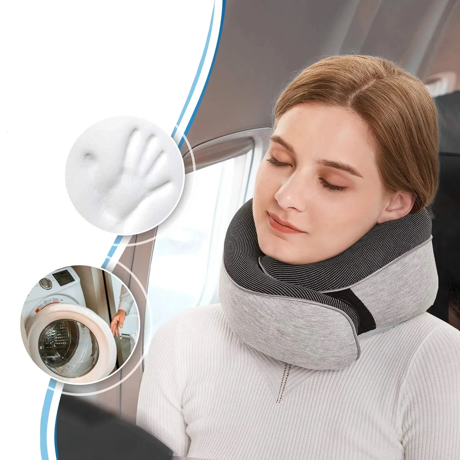 Comfortable Memory Cushion Neck Pillow 360 Degree Surround 1