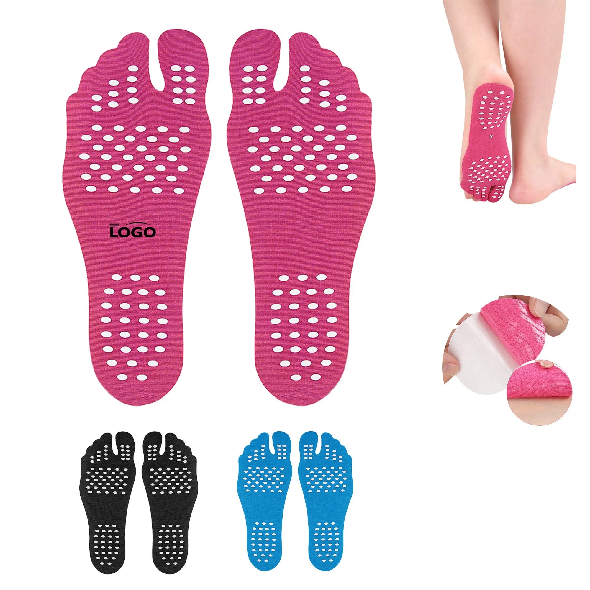 Invisible Stick on Beach Foot Pads Insoles
