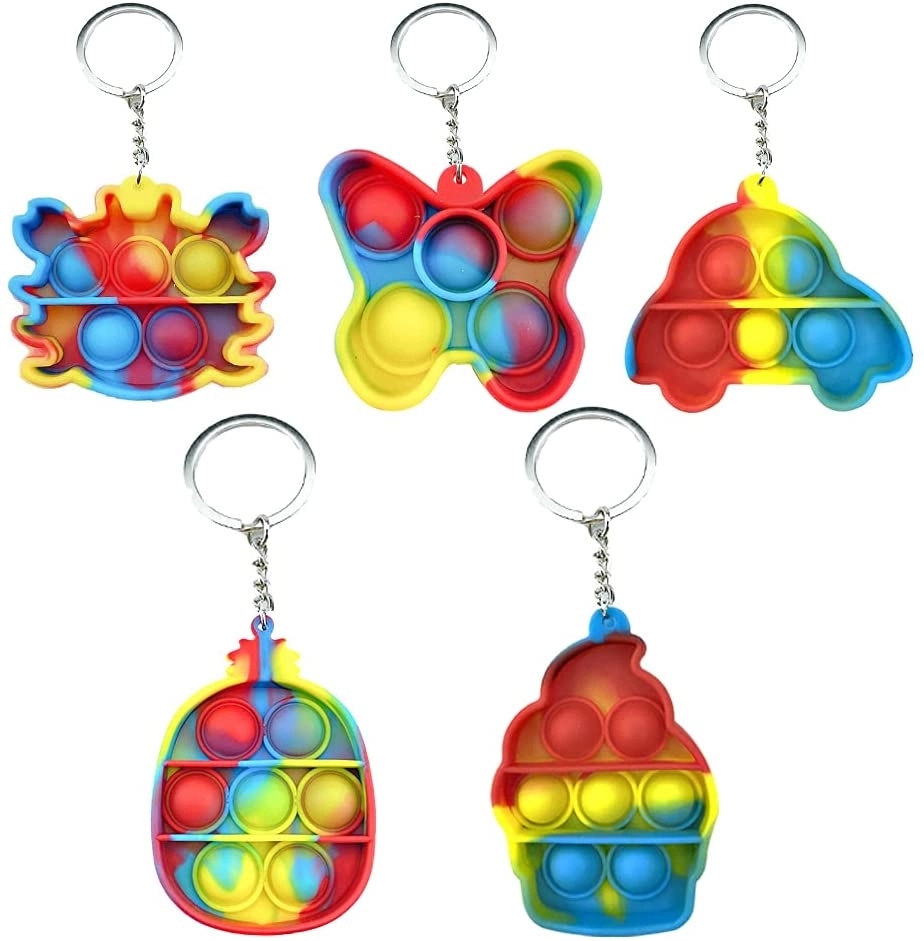 Push Bubble Fidget Sensory Toy With Buckle 6