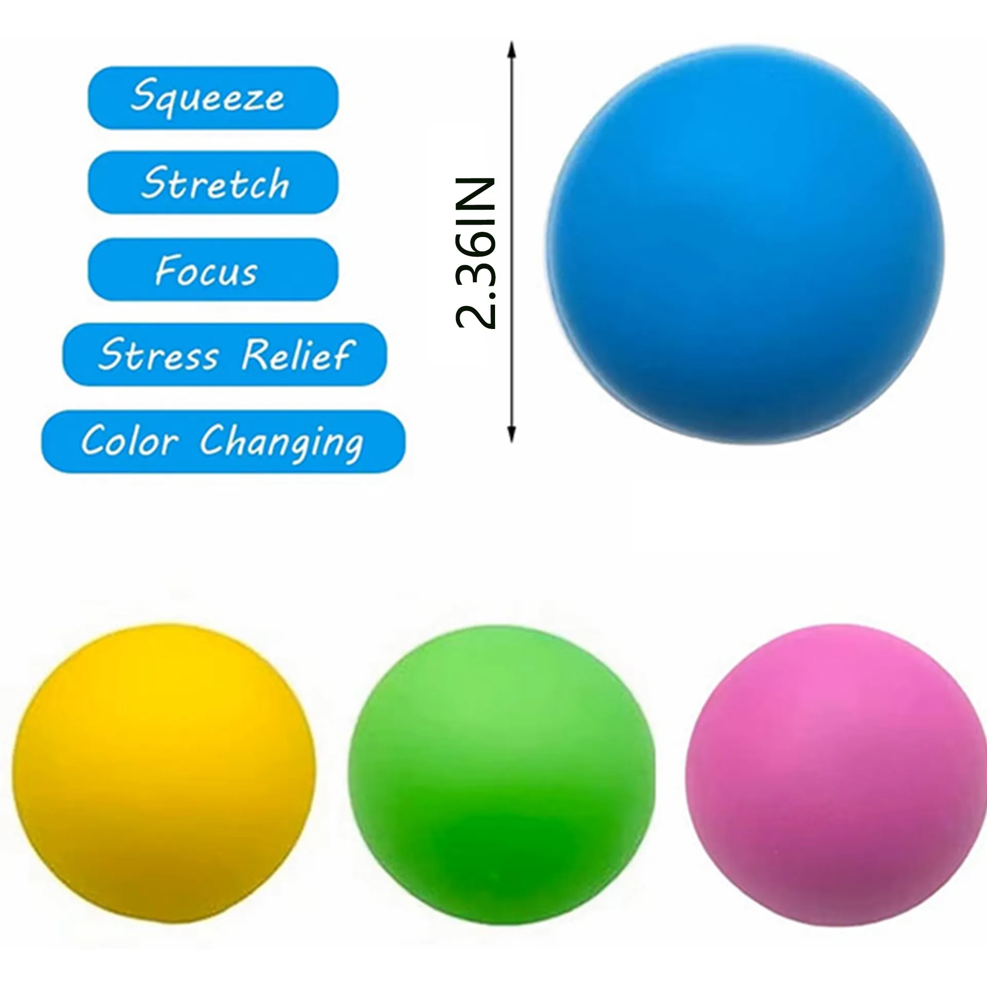 Color Changing Sensory Squeeze Ball Toys 6