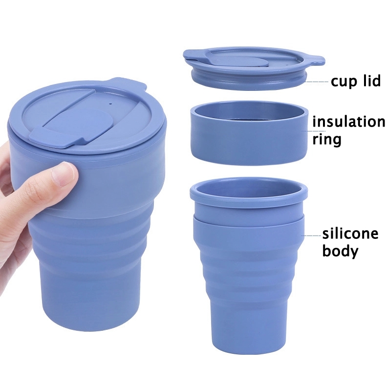 Silicone Foldable Travel Coffee Cup & Reusable To-Go Bottle 5