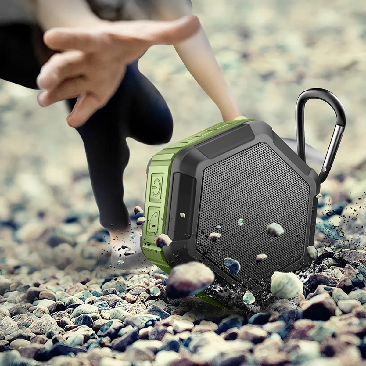 Bluetooth Outdoor Portable IP65  Waterproof Hexagon Speaker 4