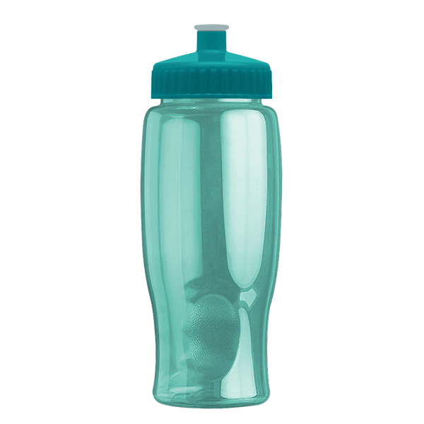 Rotation 27oz Transparent Contour Bottle w/Push-Pull Lid 18