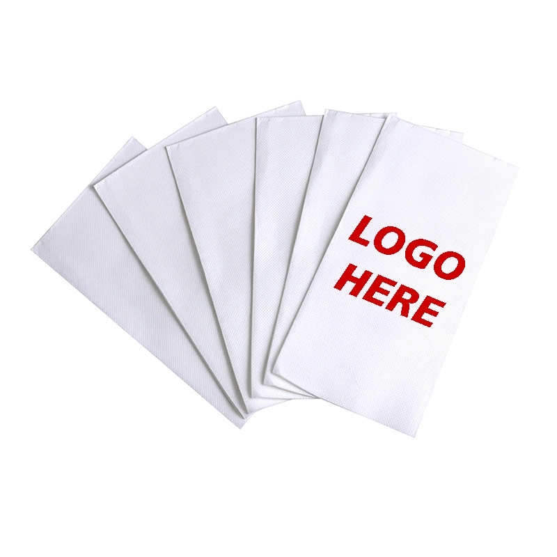 Custom Disposable 2-Ply White Dinner Napkins 4