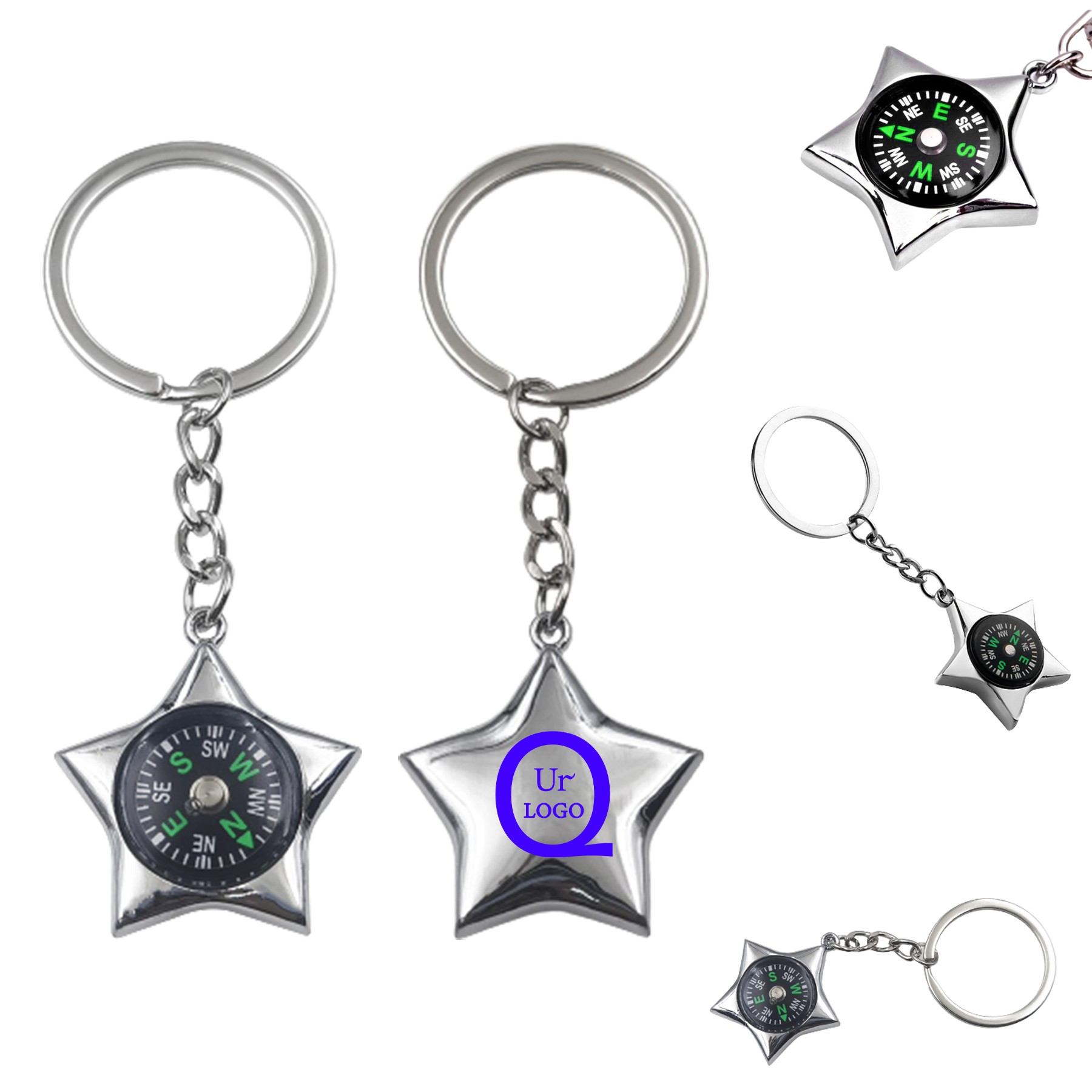 Star Compass Keychain
