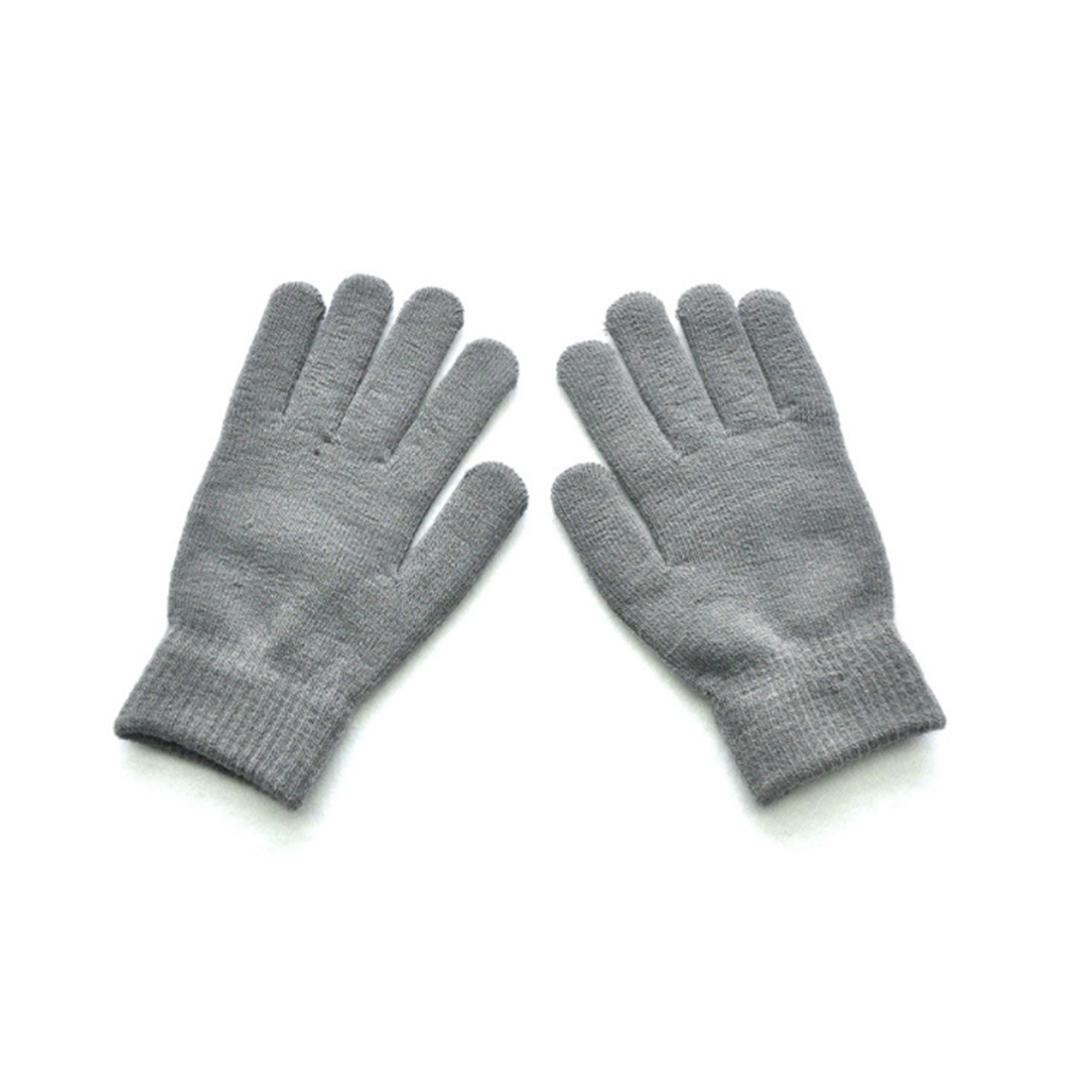 MOQ 50 PCS Stylish Winter Solid Color Knitted Gloves 7
