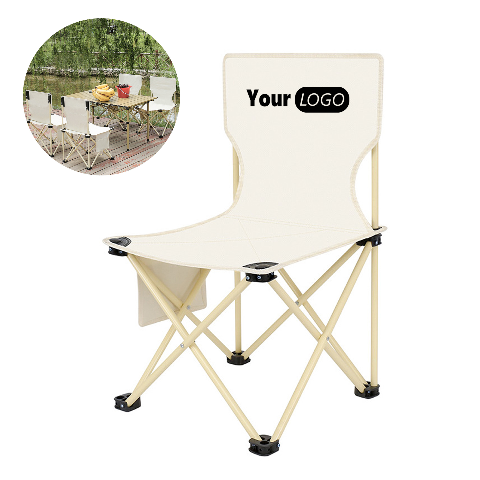 Foldable Outdoor Chair Featuring Armrest Pocket 3