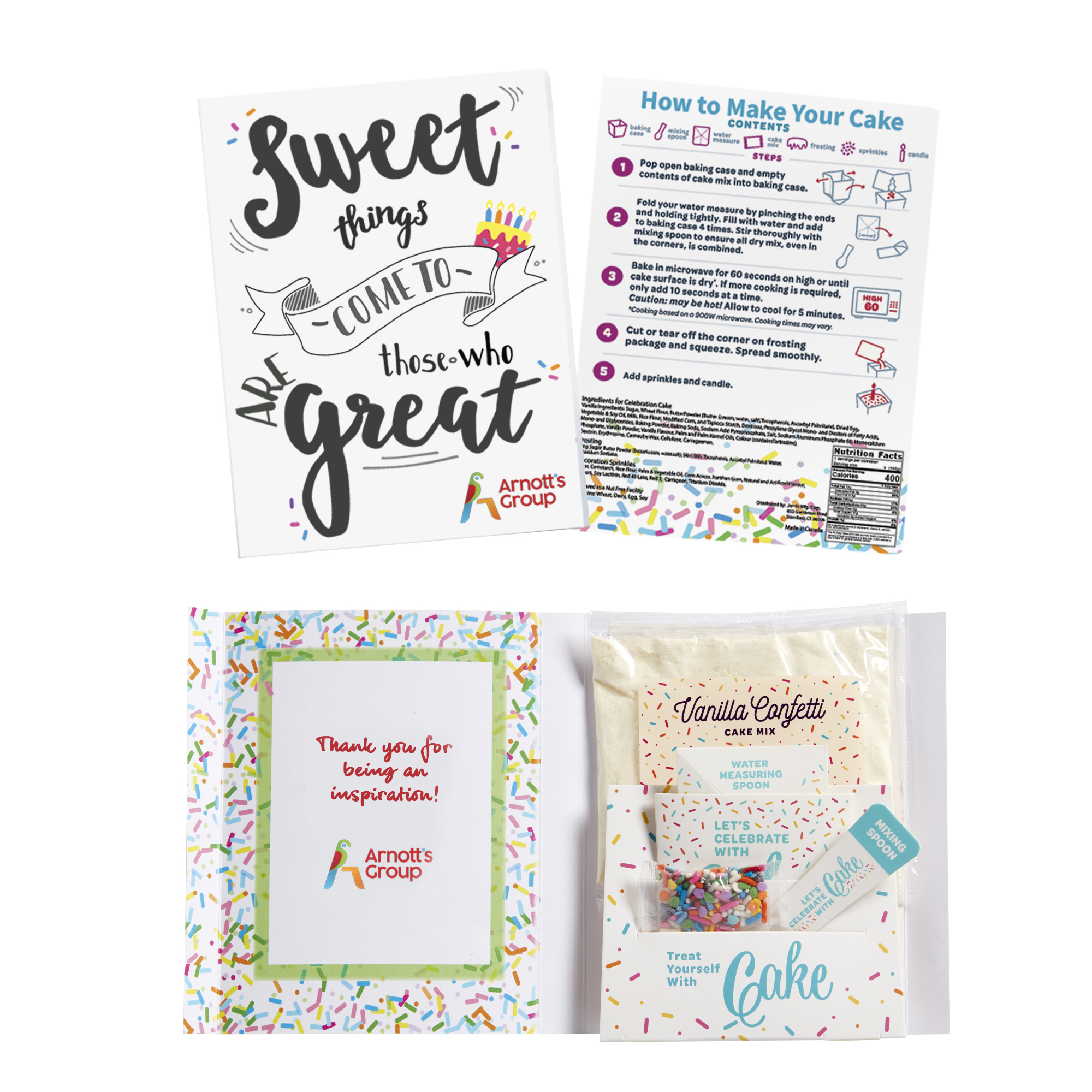 Instacake Holiday Cake in a Card