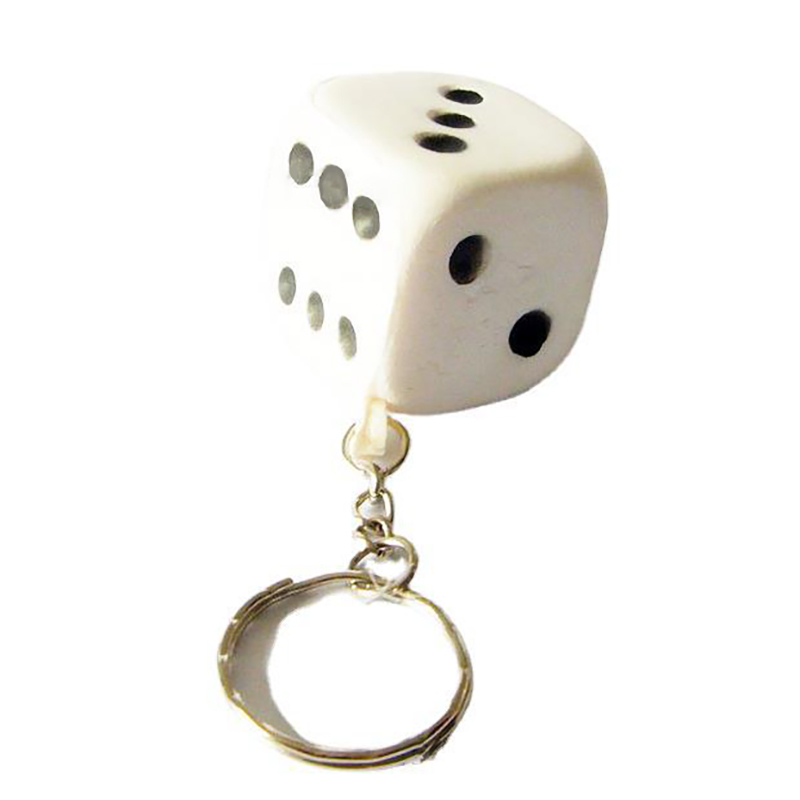 2 in 1 Dice Keychain and Stress Reliever 6
