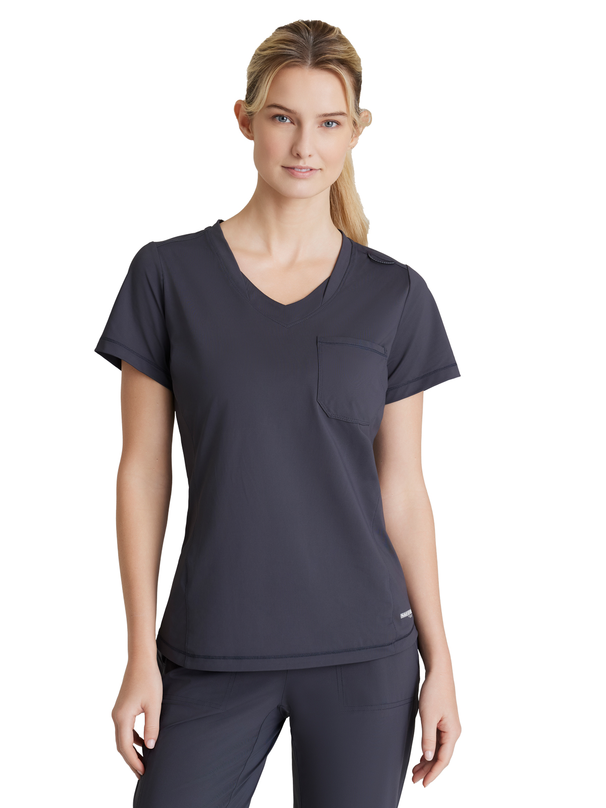 Skechers Slip-Ins - Women's One-Pocket Curved Neck Flow Scrub Top 9