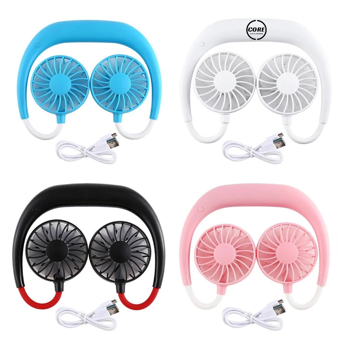 Mini Protable Wearable Sports Handheld Cooling Neck Fans 3