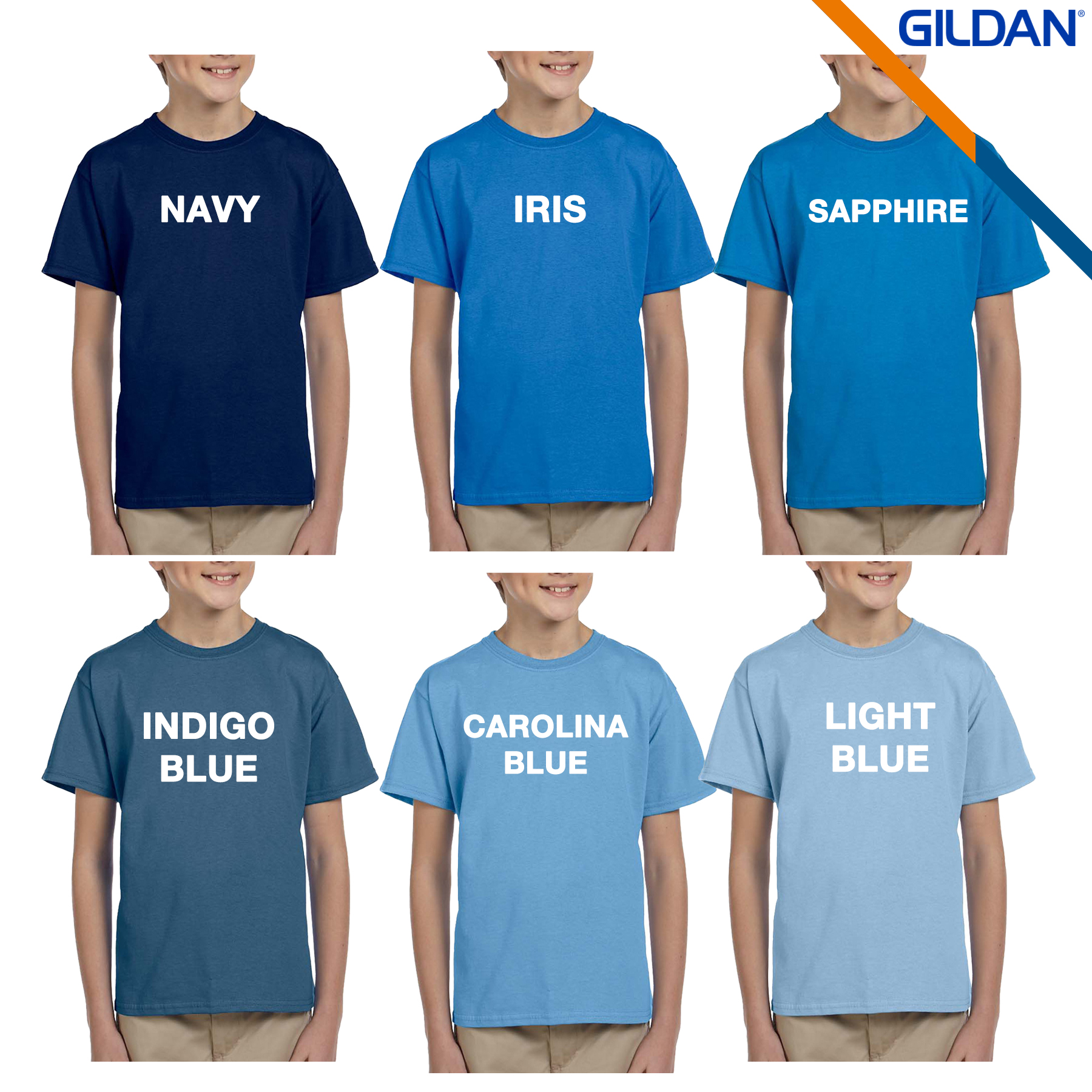 Gildan® 6.1 oz 100% Cotton Preshrunk YouthT-shirts 2