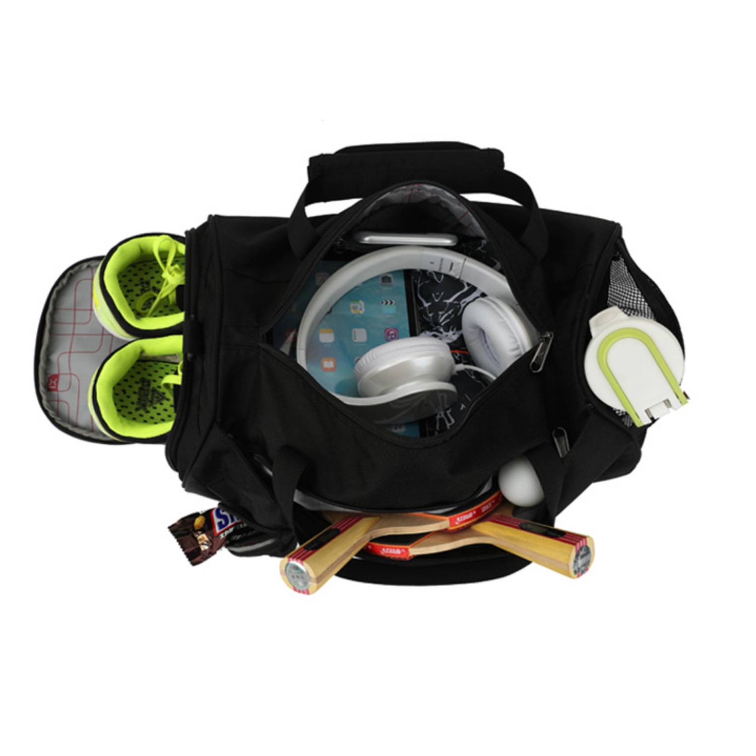 Large Capacity Cylindrical Polyester Sports Duffel Bag 5