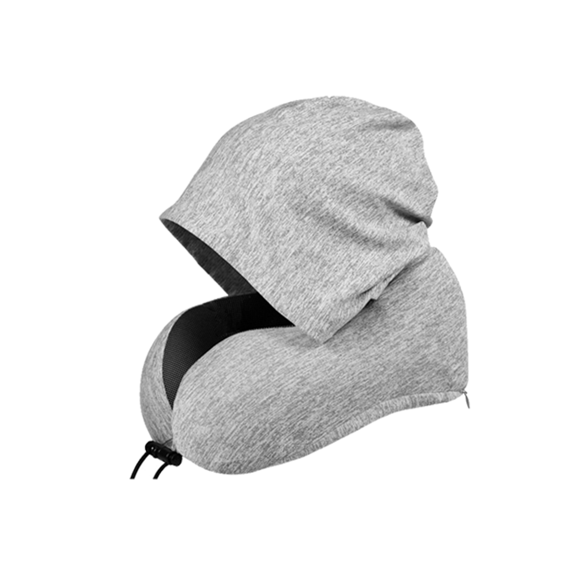 Hooded Travel Neck Pillow with Memory Foam 8