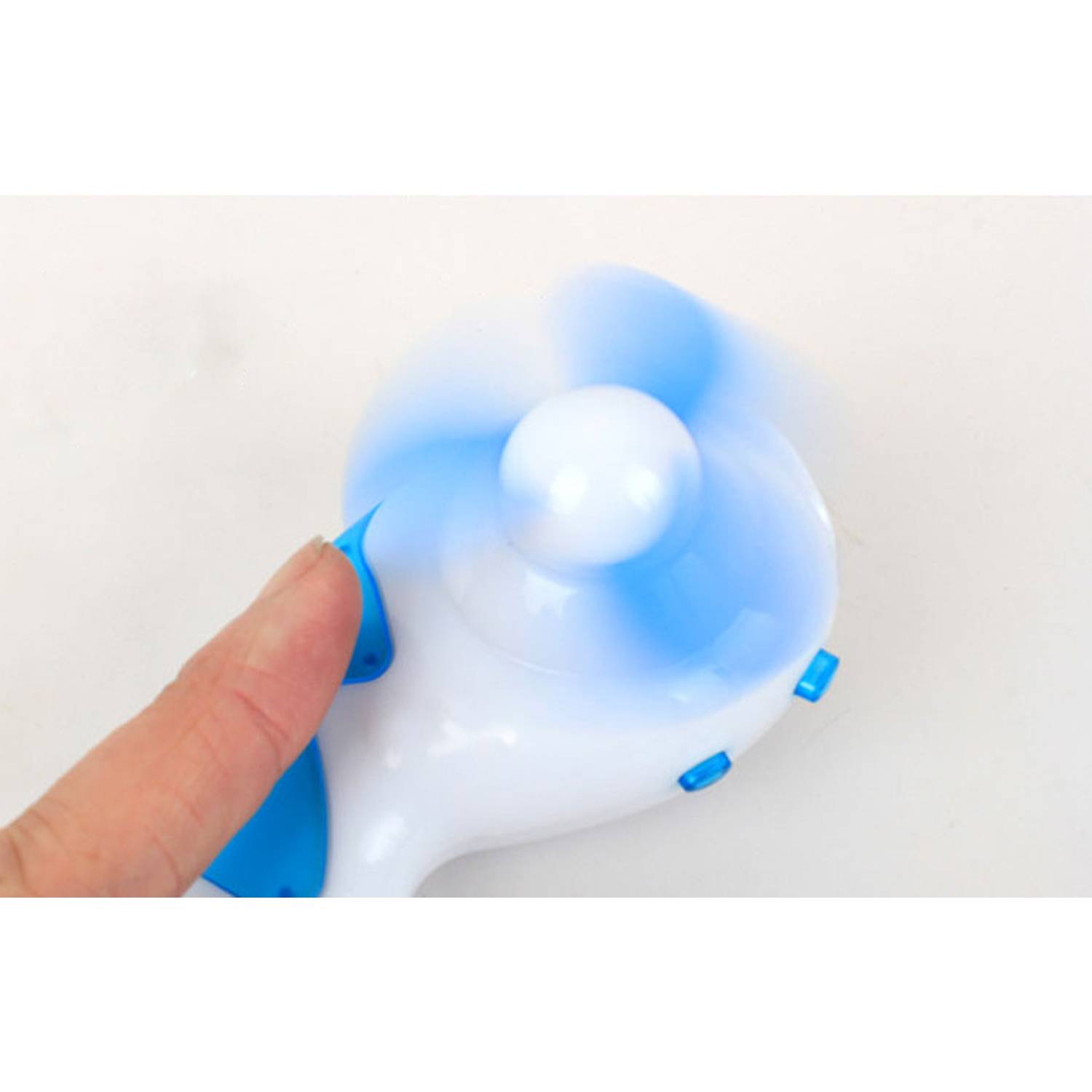 Portable Mini LED Handheld Fan w/ Carabiner 5