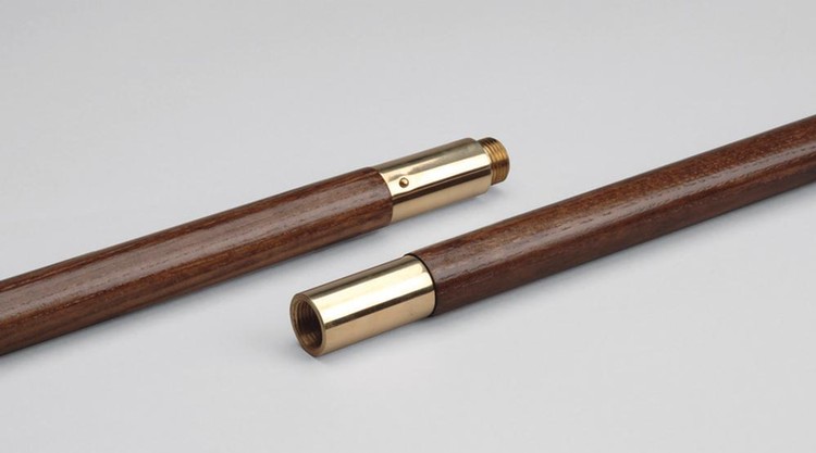 Oak Finished Indoor Flagpole - 7' Length 1-1/4" Diameter 1