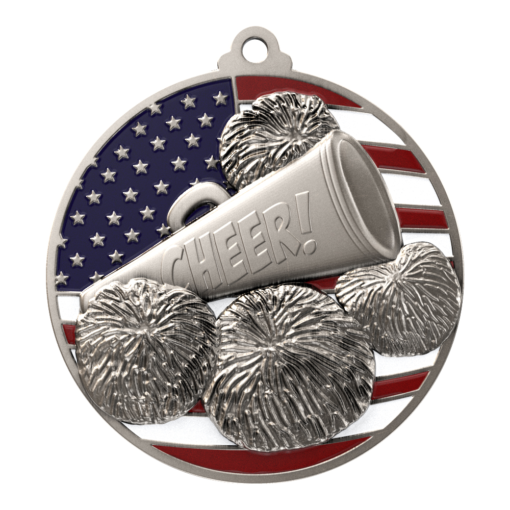 Cheerleading Patriotic Medallion (2-3/4") 9